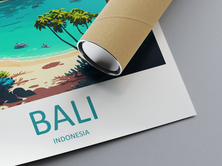 Bali Travel Print Wall Art Bali Wall Hanging Home Décor Bali Gift Art Lovers Indonesia Art Lover Gift Bali Travel Art Poster