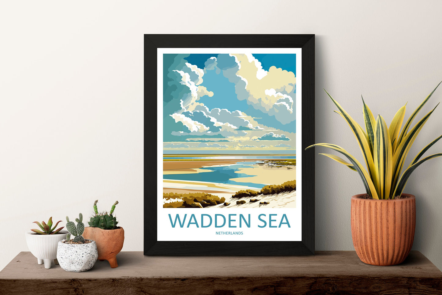 Wadden Sea Travel Print Wall Art Wadden Sea Wall Hanging Home Décor Wadden Sea Gift Art Lovers Netherlands Art Lover Gift Wadden Sea Travel