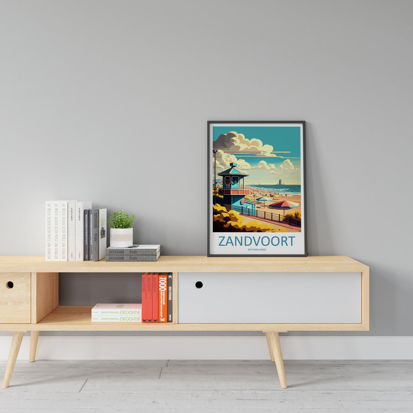 Zandvoort Travel Print Wall Art Zandvoort Wall Hanging Home Décor Zandvoort Gift Art Lovers Netherlands Art Lover Gift Zandvoort Travel Art