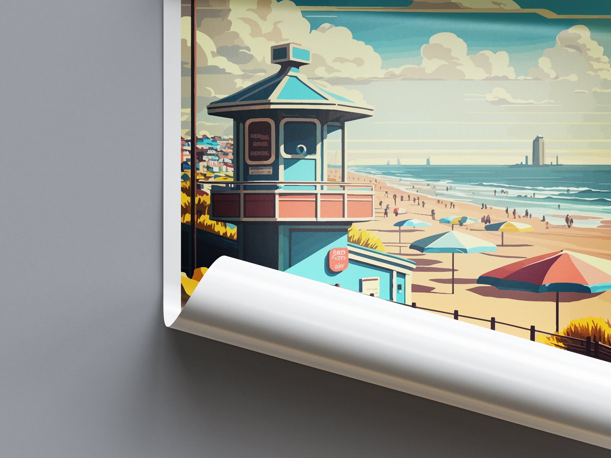 Zandvoort Travel Print Wall Art Zandvoort Wall Hanging Home Décor Zandvoort Gift Art Lovers Netherlands Art Lover Gift Zandvoort Travel Art