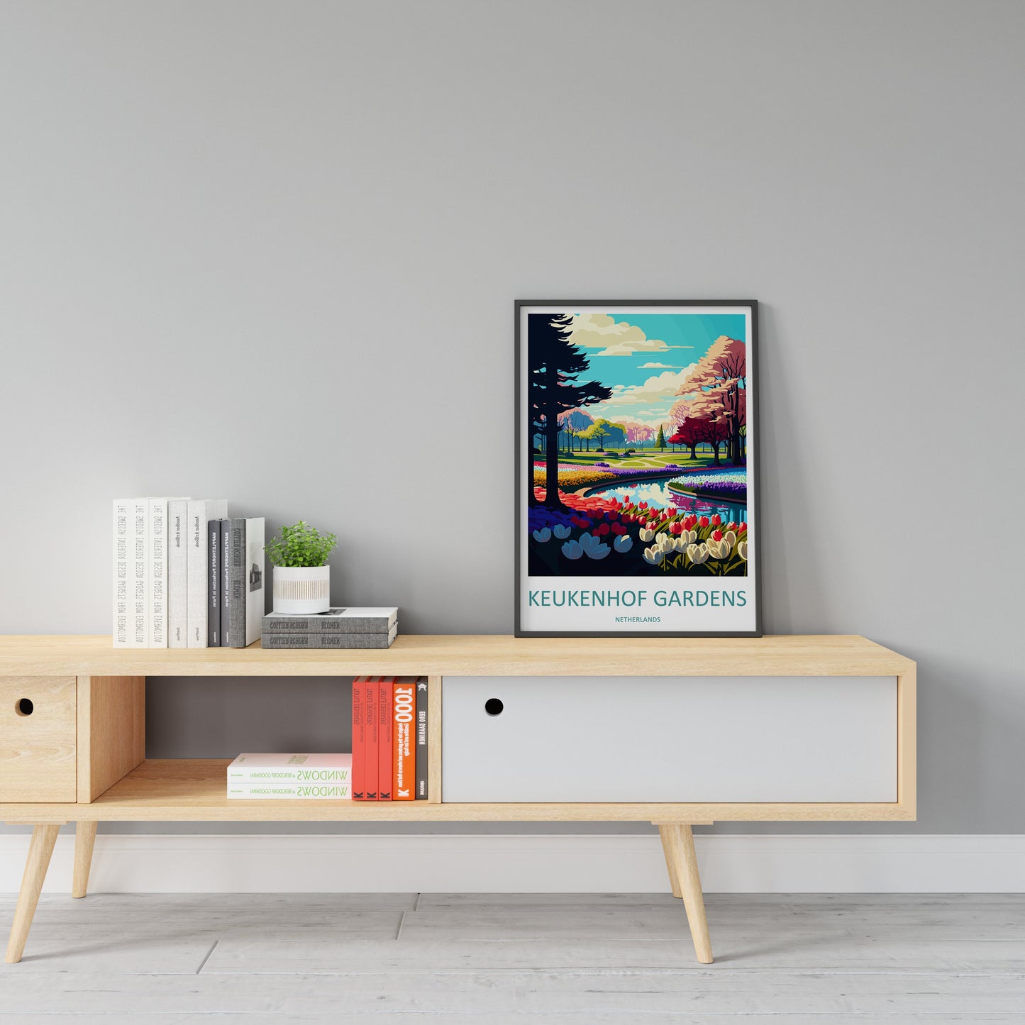 Keukenhof Gardens Travel Print Wall Art Keukenhof Gardens Wall Hanging Home Décor Keukenhof Gardens Gift Art Lovers Netherlands Art