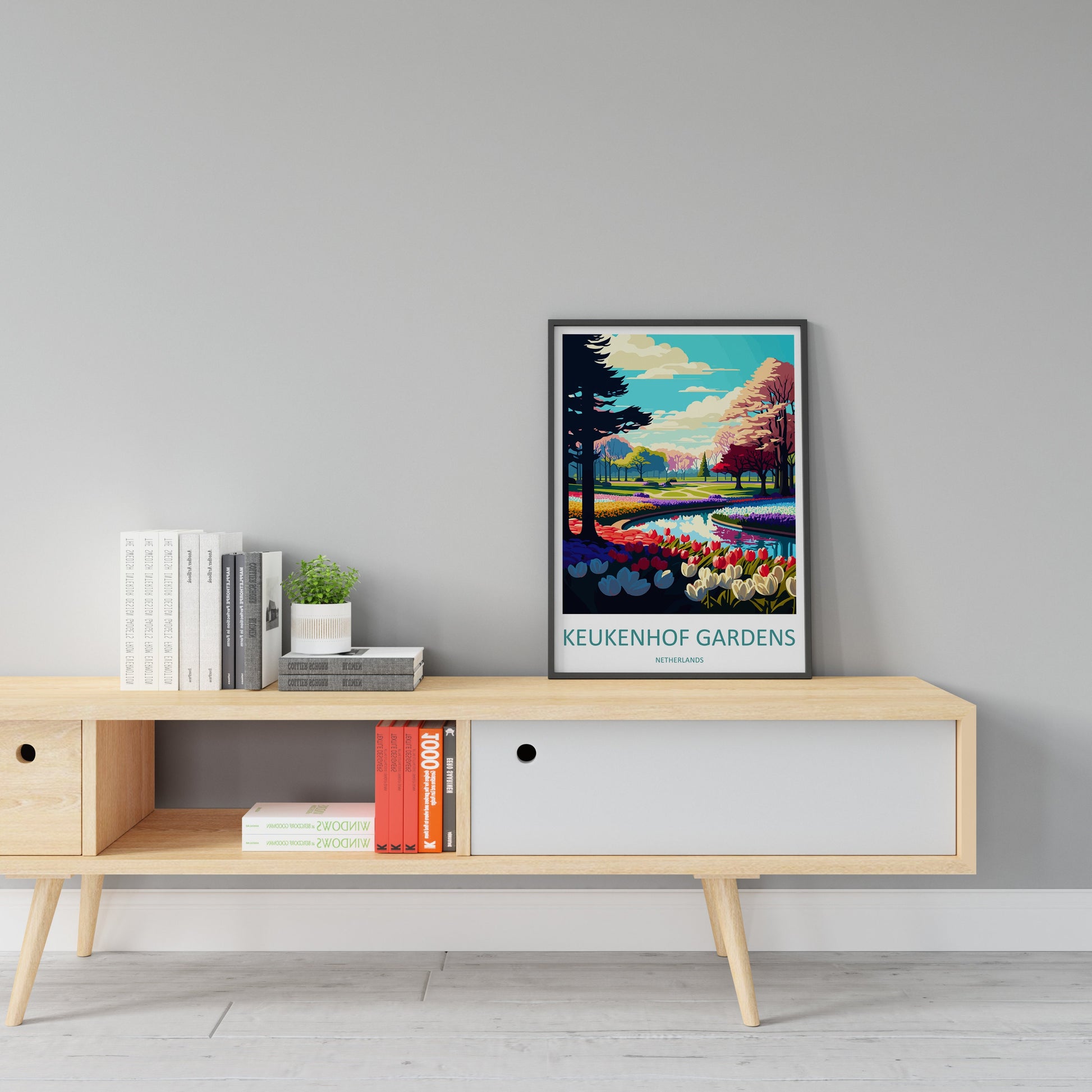 Keukenhof Gardens Travel Print Wall Art Keukenhof Gardens Wall Hanging Home Décor Keukenhof Gardens Gift Art Lovers Netherlands Art