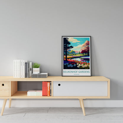 Keukenhof Gardens Travel Print Wall Art Keukenhof Gardens Wall Hanging Home Décor Keukenhof Gardens Gift Art Lovers Netherlands Art