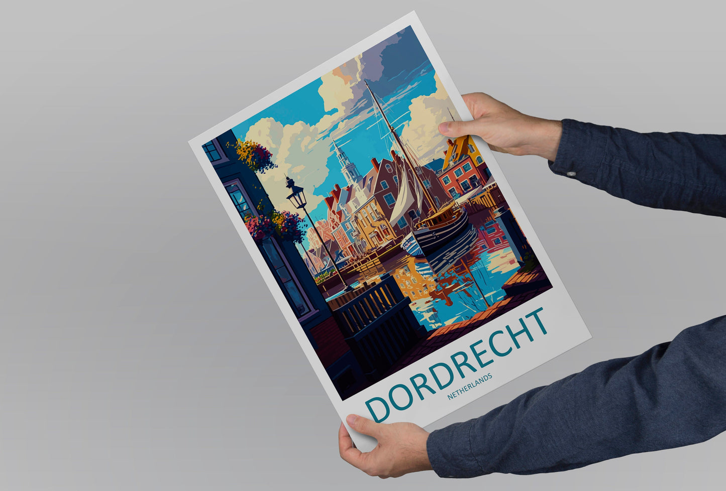 Dordrecht Travel Print Wall Art Dordrecht Wall Hanging Home Décor Dordrecht Gift Art Lovers Netherlands Art Lover Gift Dordrecht Travel Art