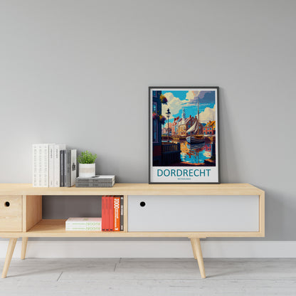 Dordrecht Travel Print Wall Art Dordrecht Wall Hanging Home Décor Dordrecht Gift Art Lovers Netherlands Art Lover Gift Dordrecht Travel Art