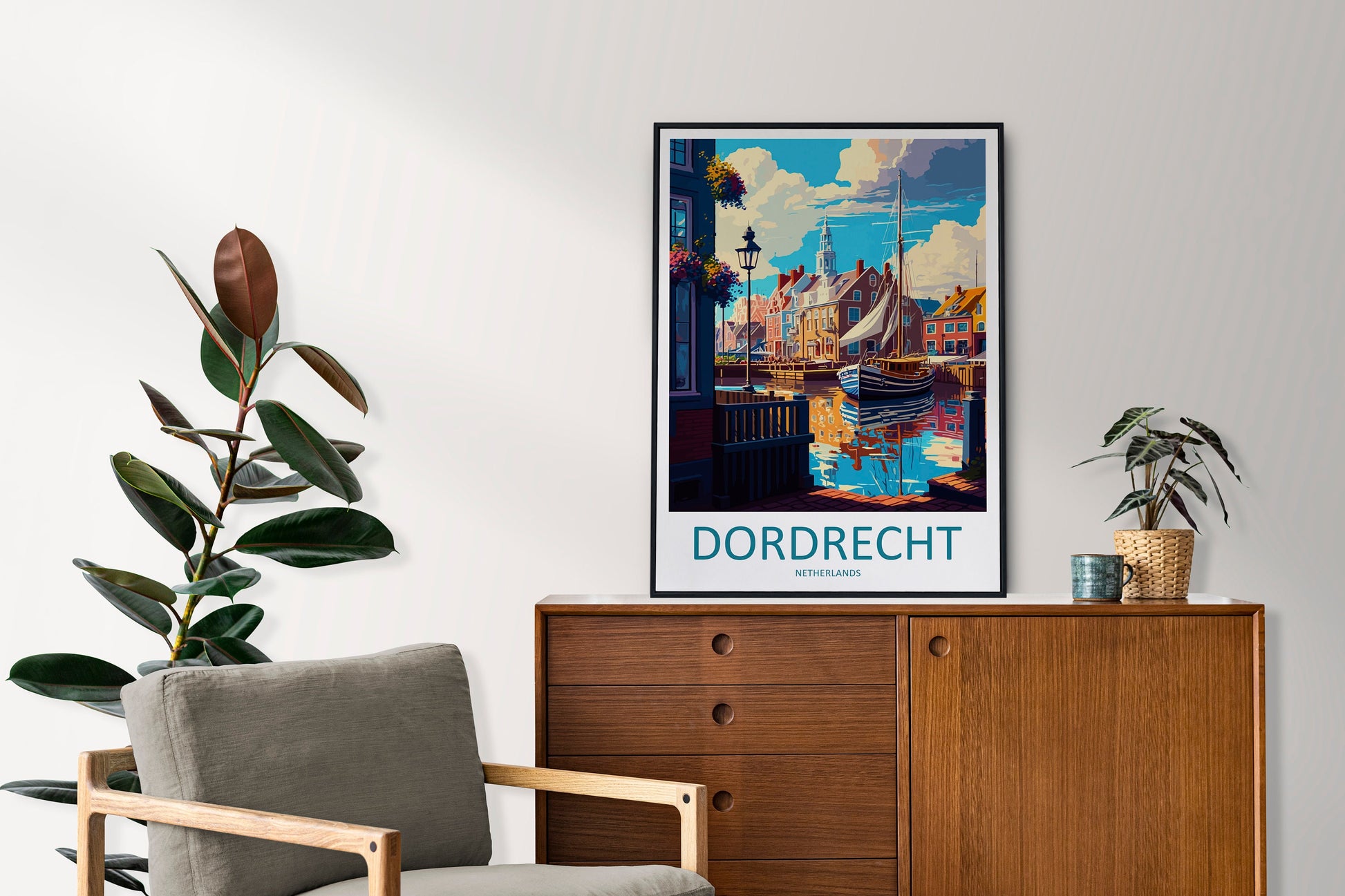 Dordrecht Travel Print Wall Art Dordrecht Wall Hanging Home Décor Dordrecht Gift Art Lovers Netherlands Art Lover Gift Dordrecht Travel Art
