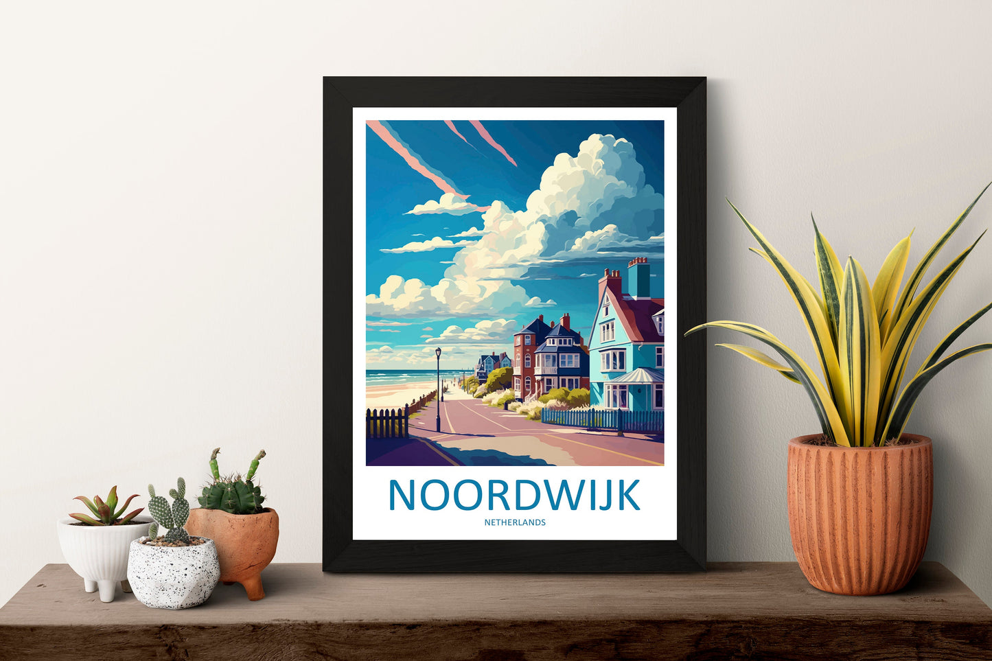 Noordwijk Travel Print Wall Art Noordwijk Wall Hanging Home Décor Noordwijk Gift Art Lovers Netherlands Art Lover Gift Noordwijk Art