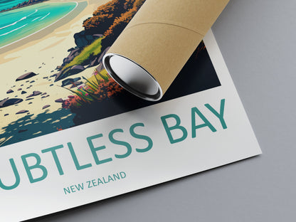 Doubtless Bay Travel Print Wall Art Doubtless Bay Wall Hanging Home Décor Doubtless Bay Gift Art Lovers New Zealand Art Lover Gift Print