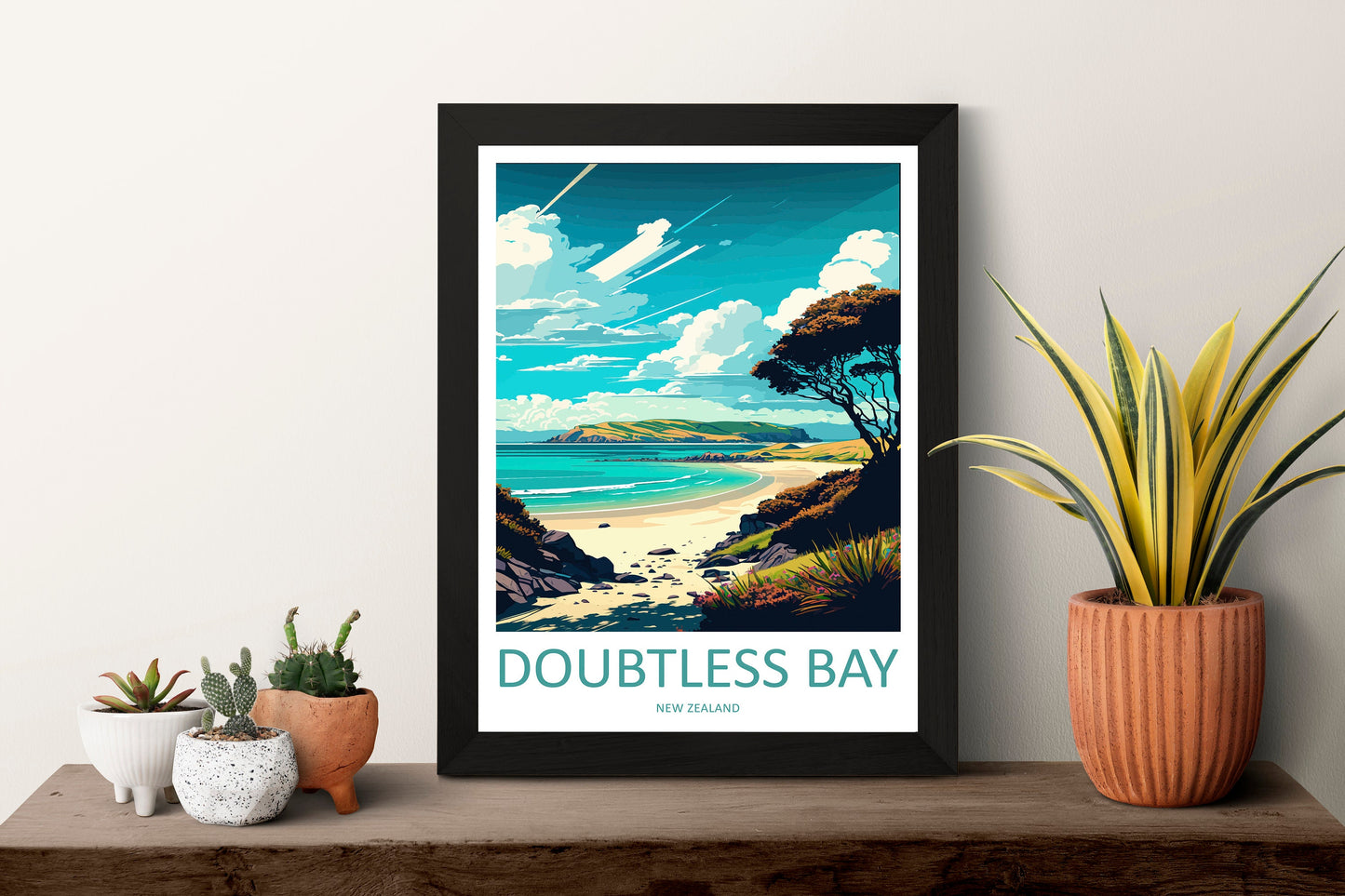 Doubtless Bay Travel Print Wall Art Doubtless Bay Wall Hanging Home Décor Doubtless Bay Gift Art Lovers New Zealand Art Lover Gift Print