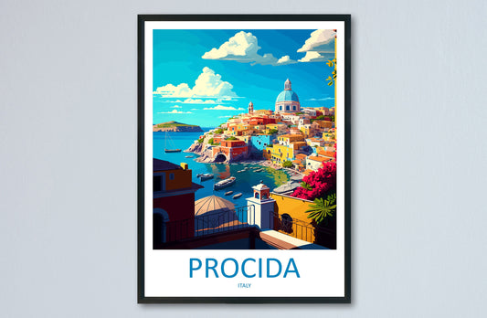 Procida Travel Print Wall Art Procida Italy Wall Hanging Home Decoration Procida Gift Art Lovers Wall Art Print Procida Italy Art Procida