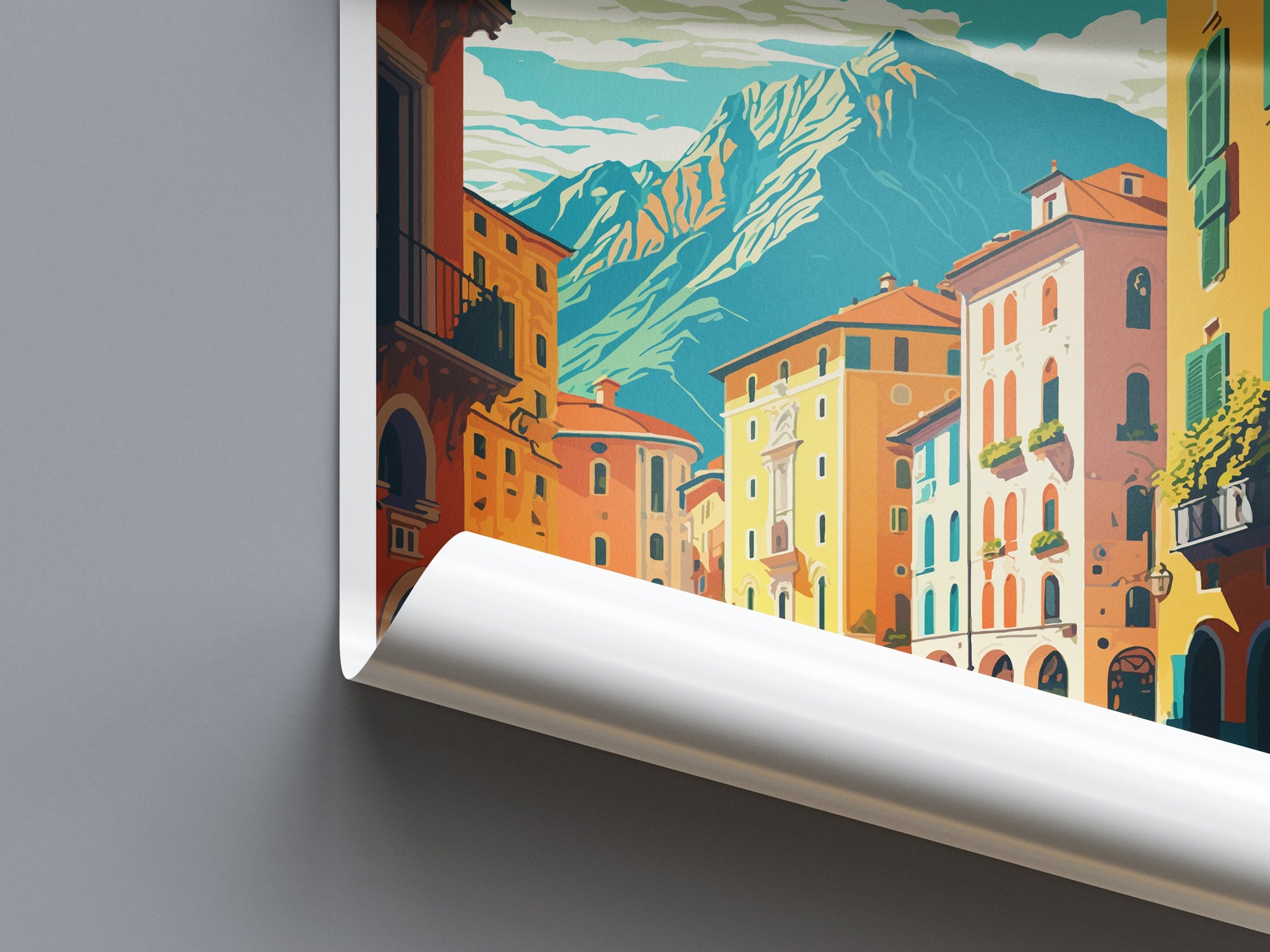 Trento Travel Print Wall Art Trento Italy Wall Hanging Home Decoration Trento Gift Art Lovers Wall Art Print Trento Italy Art Trento Print