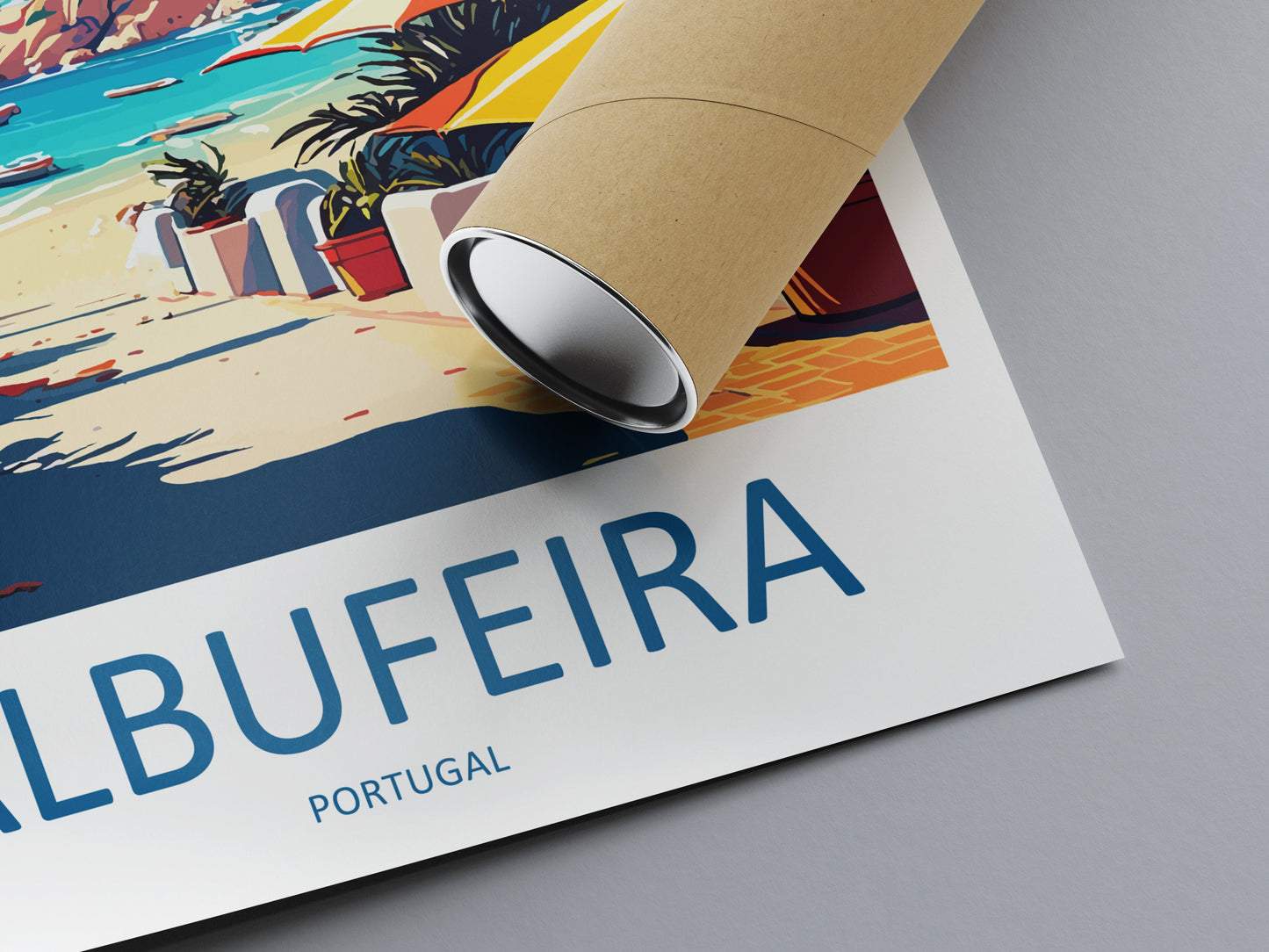 Albufeira Travel Print Wall Art Albufeira Wall Hanging Home Décor Albufeira Gift Art Lovers Portugal Art Lover Gift Cascais Wall Décor