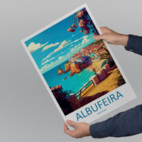 Albufeira Travel Print Wall Art Albufeira Wall Hanging Home Décor Albufeira Gift Art Lovers Portugal Art Lover Gift Cascais Wall Décor