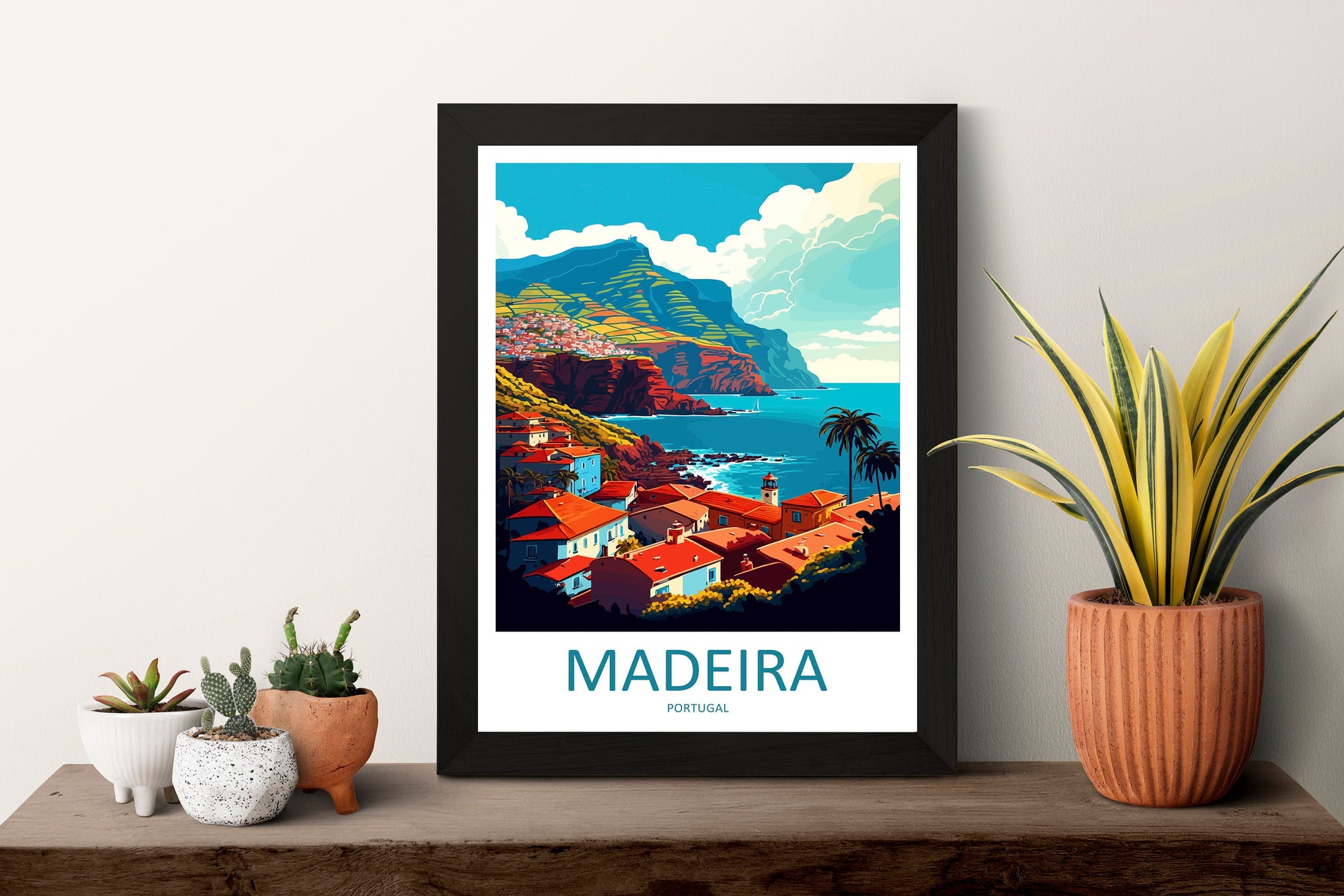 Madeira Travel Print Wall Art Madeira Wall Hanging Home Décor Madeira Gift Art Lovers Portugal Art Lover Gift Madeira Wall Décor