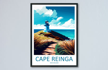 Cape Reinga Travel Print Wall Art Cape Reinga Wall Hanging Home Décor Cape Reinga Gift Art Lovers New Zealand Art Lover Gift Print Art