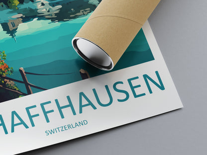 Schaffhausen Travel Print Wall Art Schaffhausen Wall Hanging Home Décor Schaffhausen Gift Art Lovers Switzerland Art Lover Gift Schaffhausen