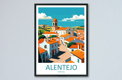 Alentejo Travel Print Wall Art Alentejo Wall Hanging Home Décor Alentejo Gift Art Lovers Portugal Art Lover Gift Alentejo Wall Décor