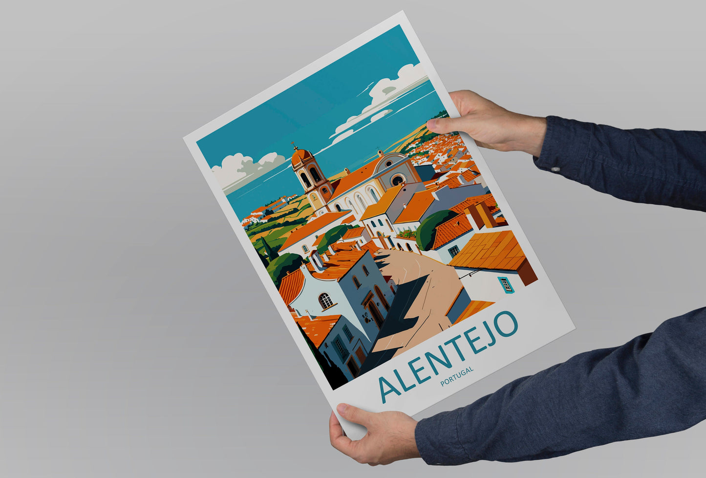 Alentejo Travel Print Wall Art Alentejo Wall Hanging Home Décor Alentejo Gift Art Lovers Portugal Art Lover Gift Alentejo Wall Décor