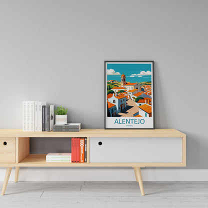 Alentejo Travel Print Wall Art Alentejo Wall Hanging Home Décor Alentejo Gift Art Lovers Portugal Art Lover Gift Alentejo Wall Décor