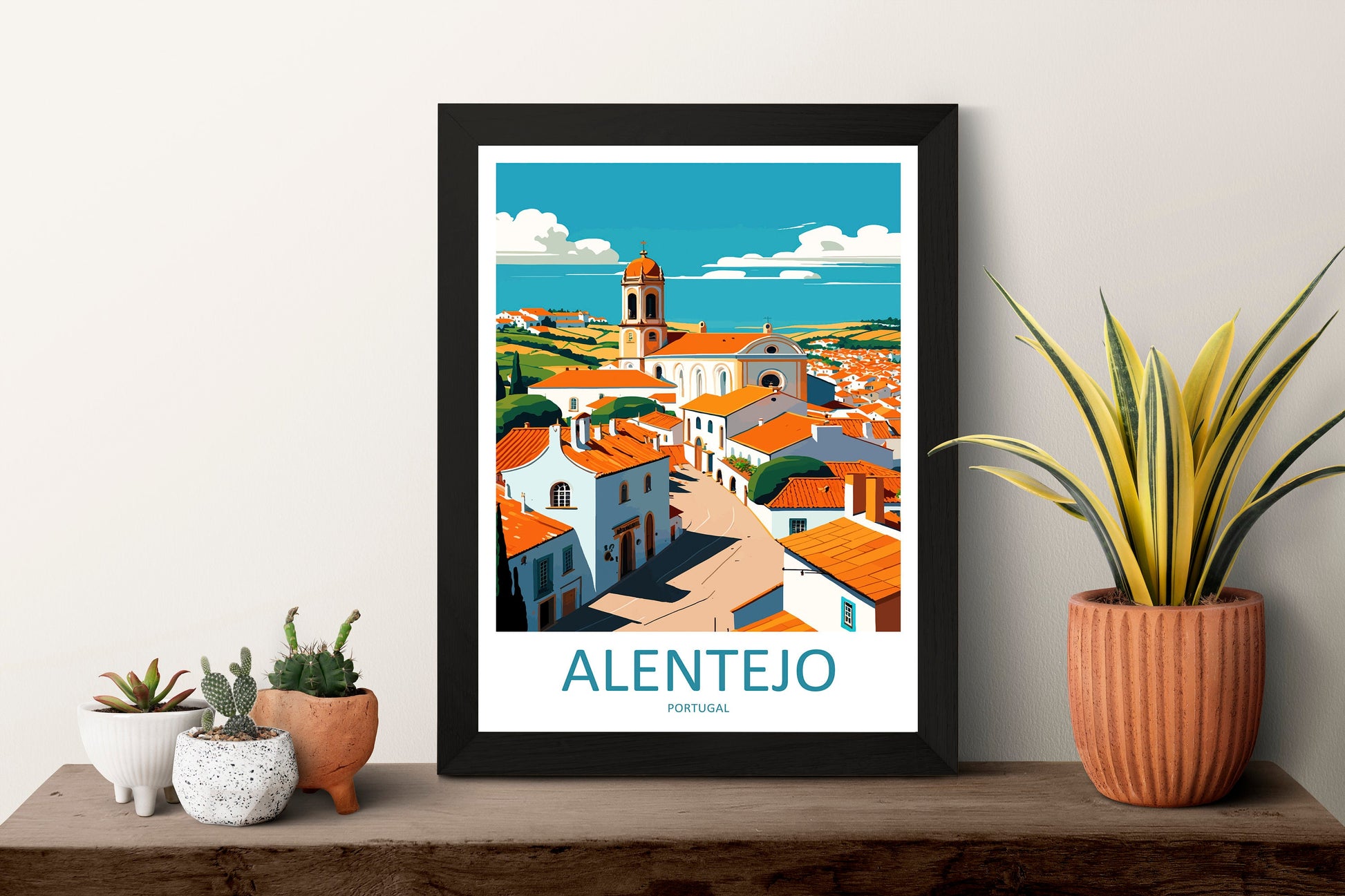Alentejo Travel Print Wall Art Alentejo Wall Hanging Home Décor Alentejo Gift Art Lovers Portugal Art Lover Gift Alentejo Wall Décor