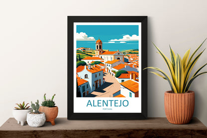 Alentejo Travel Print Wall Art Alentejo Wall Hanging Home Décor Alentejo Gift Art Lovers Portugal Art Lover Gift Alentejo Wall Décor