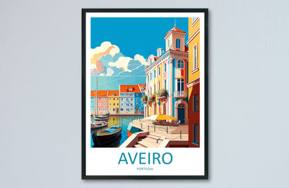 Aveiro Travel Print Wall Art Aveiro Wall Hanging Home Décor Aveiro Gift Art Lovers Portugal Art Lover Gift Aveiro Wall Décor Print