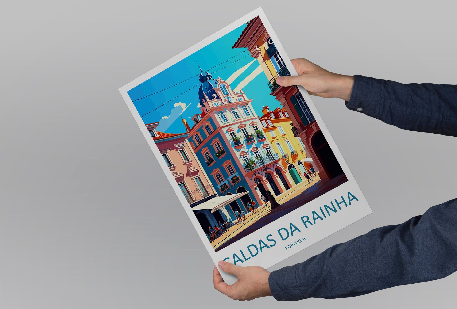 Caldas Da Rainha Travel Print Wall Art Caldas Da Rainha Wall Hanging Home Décor Caldas Da Rainha Gift Art Lovers Portugal Art Lover Gift Art