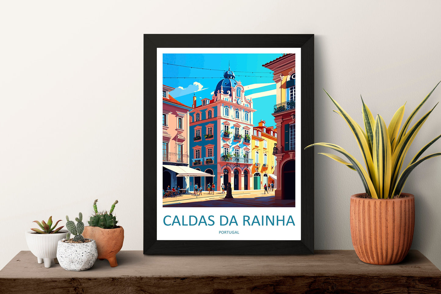 Caldas Da Rainha Travel Print Wall Art Caldas Da Rainha Wall Hanging Home Décor Caldas Da Rainha Gift Art Lovers Portugal Art Lover Gift Art