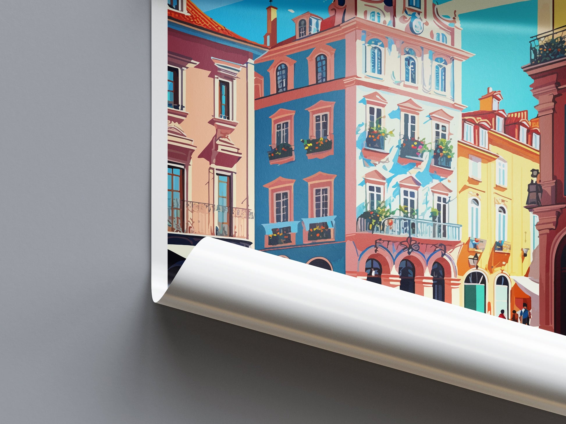 Caldas Da Rainha Travel Print Wall Art Caldas Da Rainha Wall Hanging Home Décor Caldas Da Rainha Gift Art Lovers Portugal Art Lover Gift Art