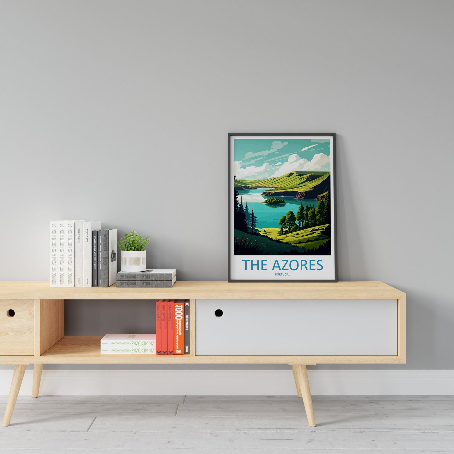 The Azores Travel Print Wall Art The Azores Wall Hanging Home Décor The Azores Gift Art Lovers Portugal Art Lover Gift The Azores Wall Décor
