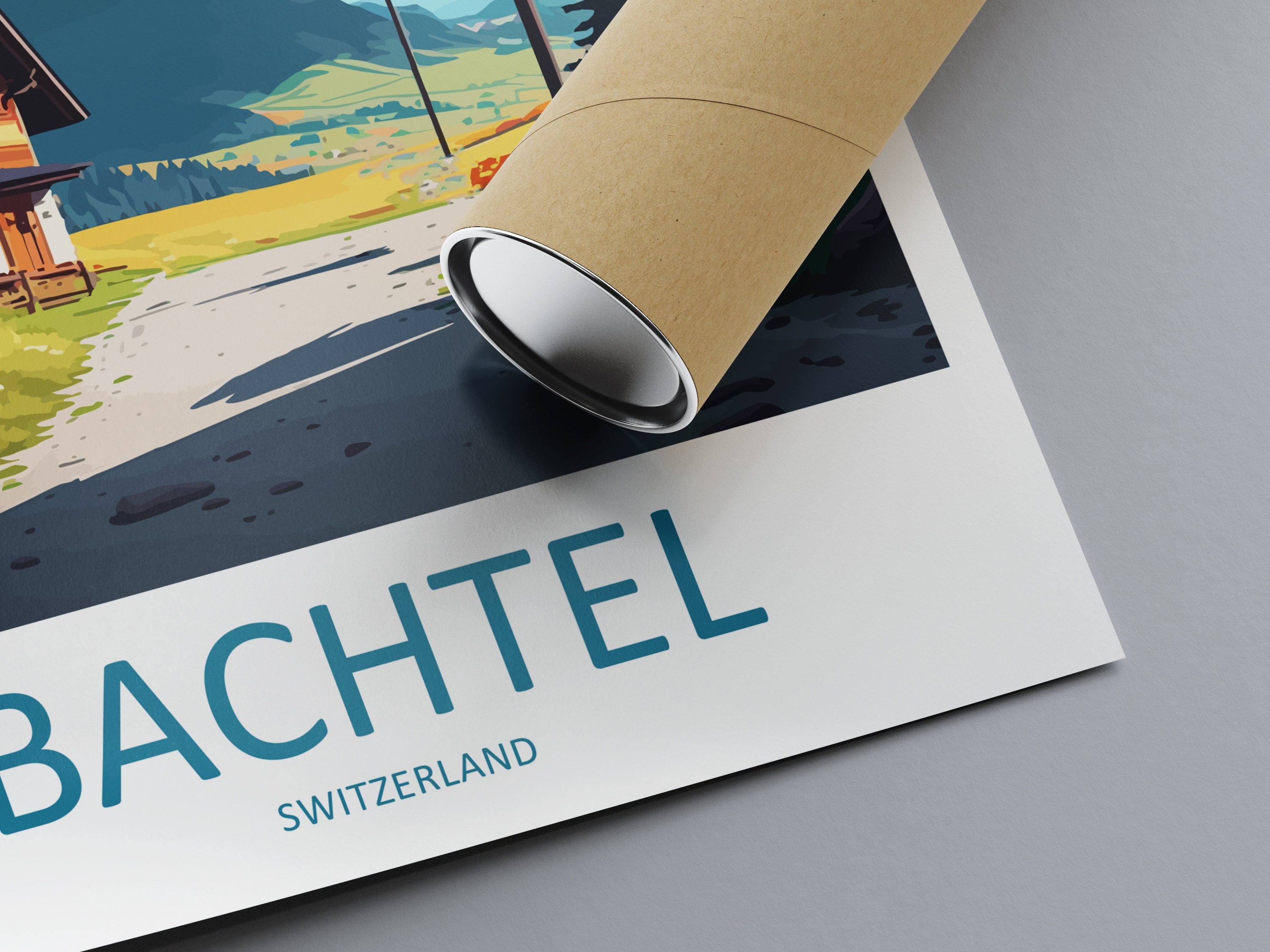 Batchtel Travel Print Wall Art Batchtel Wall Hanging Home Décor Batchtel Gift Art Lovers Switzerland Art Lover Gift Batchtel Travel Art