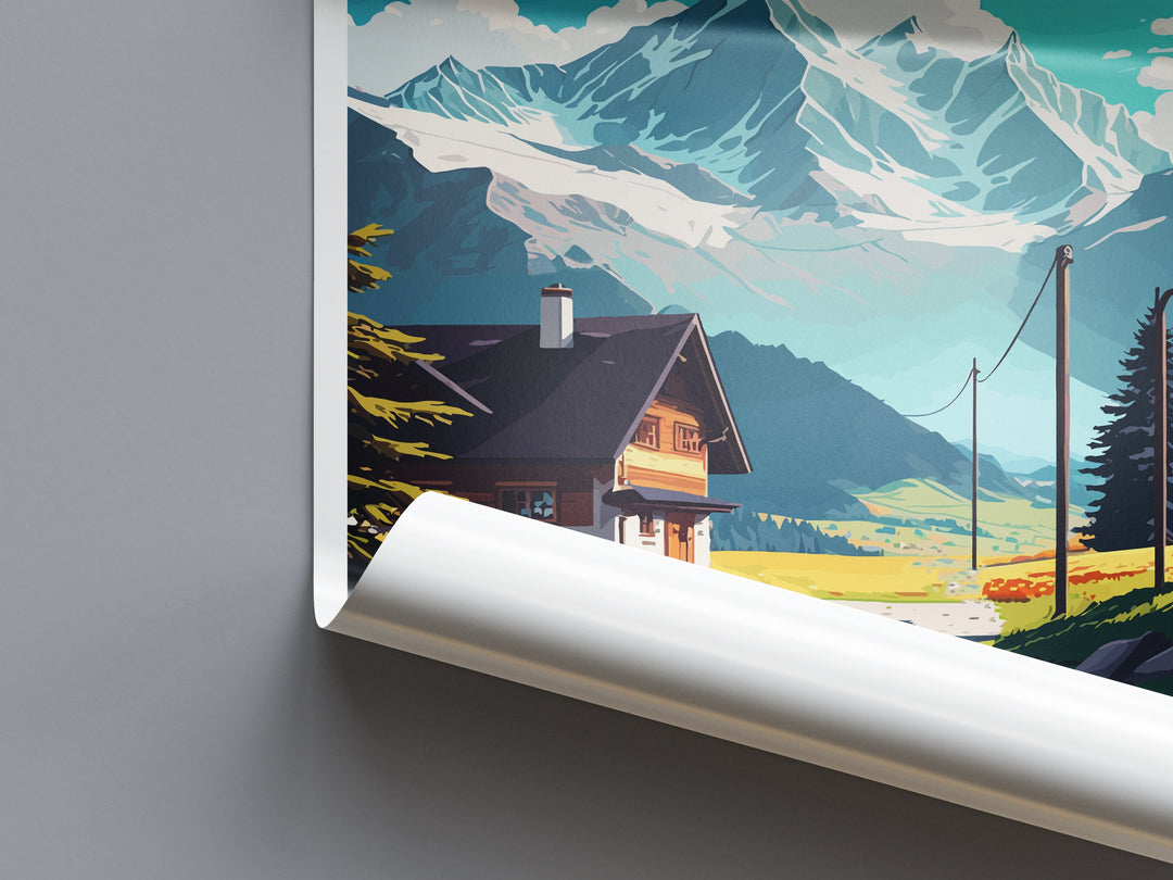Batchtel Travel Print Wall Art Batchtel Wall Hanging Home Décor Batchtel Gift Art Lovers Switzerland Art Lover Gift Batchtel Travel Art