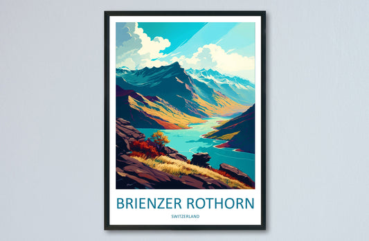 Brienzer Rothorn Travel Print Wall Art Brienzer Rothorn Wall Hanging Home Décor Brienzer Rothorn Gift Art Lovers Switzerland Art Lover Gift