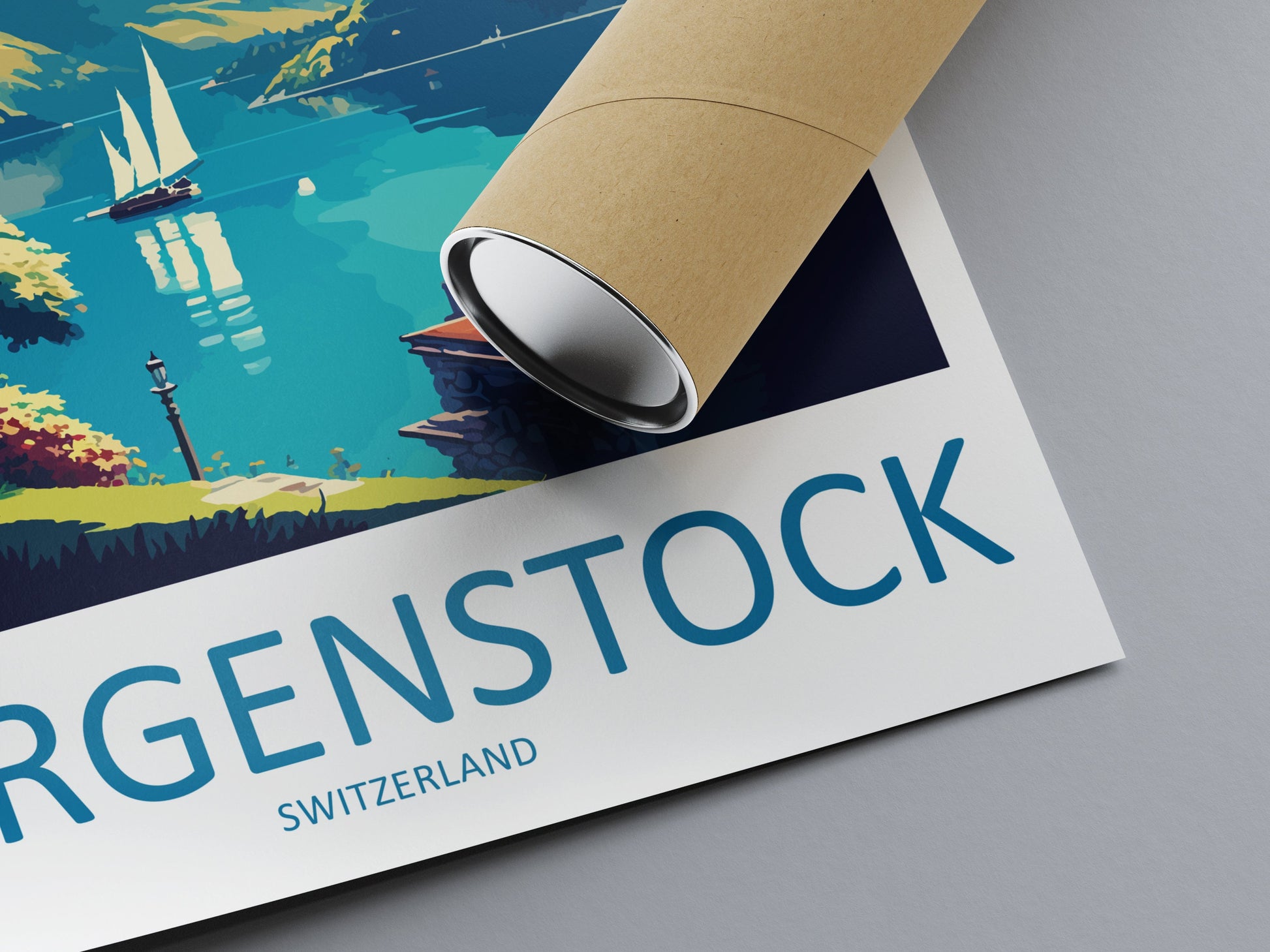 Burgenstock Travel Print Wall Art Burgenstock Wall Hanging Home Décor Burgenstock Gift Art Lovers Switzerland Art Lover Gift Burgenstock