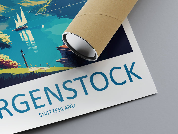 Burgenstock Travel Print Wall Art Burgenstock Wall Hanging Home Décor Burgenstock Gift Art Lovers Switzerland Art Lover Gift Burgenstock