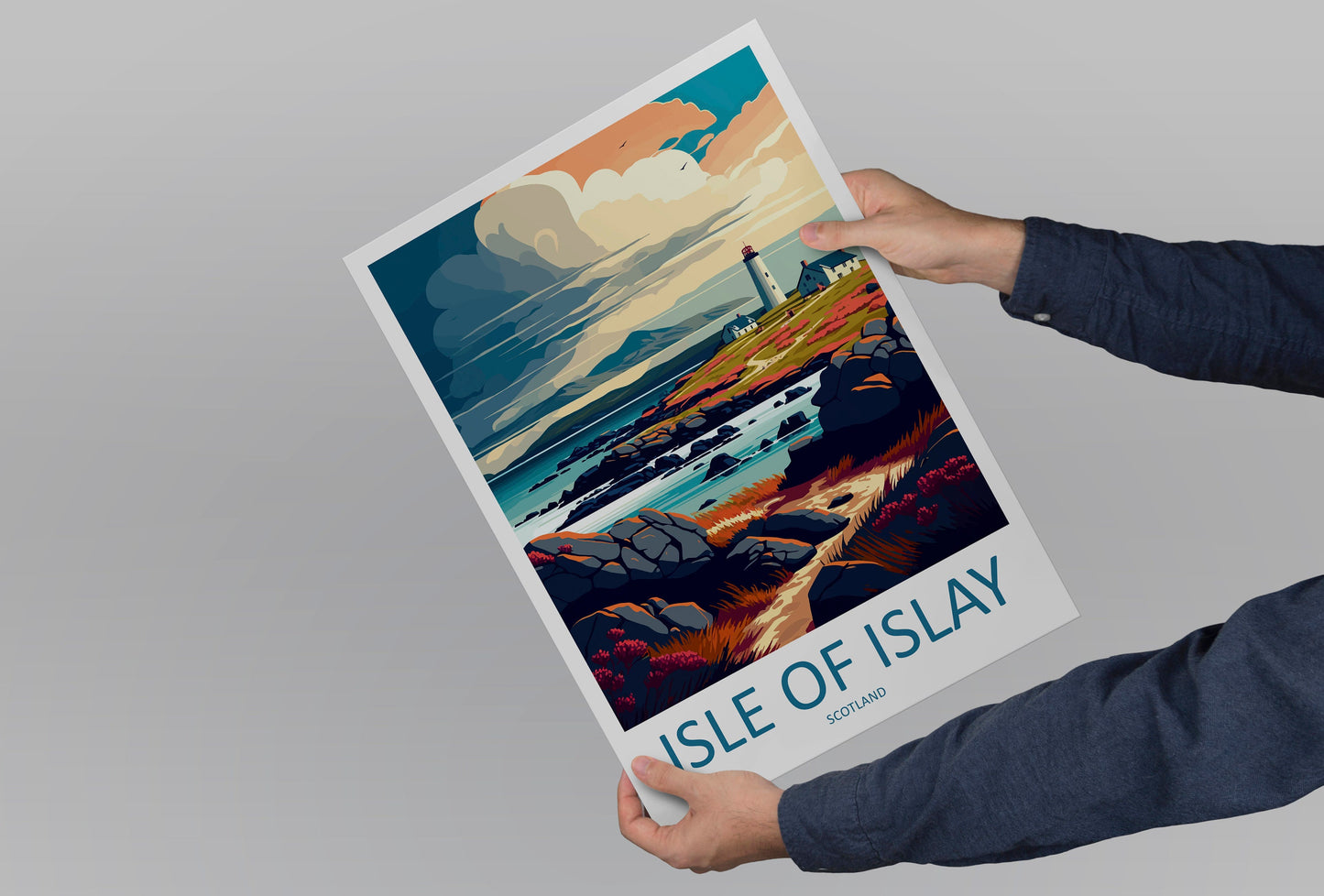 Isle Of Islay Travel Print Wall Art Isle Of Islay Wall Hanging Home Décor Isle Of Islay Gift Art Lovers Scotland Art Lover Gift Isle Poster
