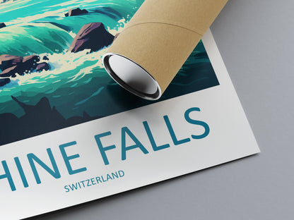 Rhine Falls Travel Print Wall Art Rhine Falls Wall Hanging Home Décor Rhine Falls Gift Art Lovers Switzerland Art Lover Gift Rhine Falls