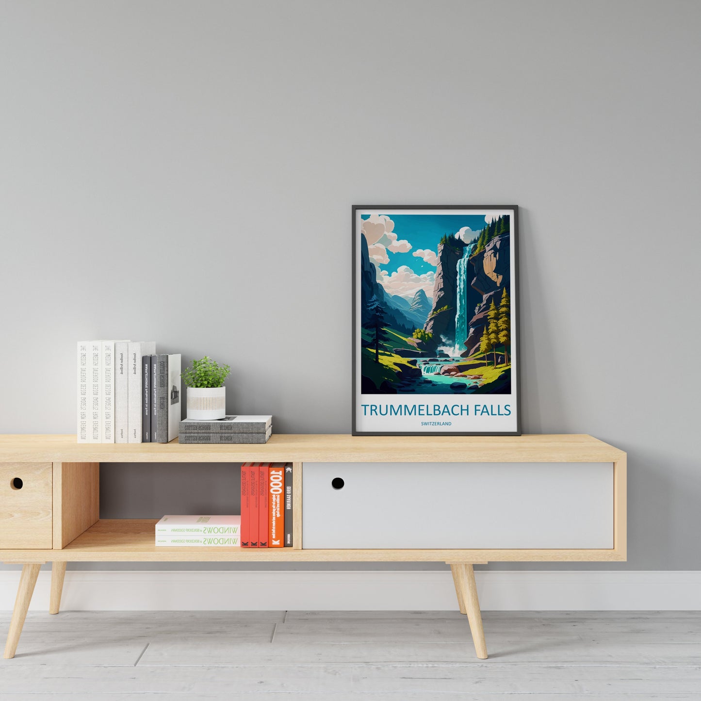 Trummelbach Falls Travel Print Wall Art Trummelbach Falls Wall Hanging Home Décor Trummelbach Falls Gift Art Lovers Switzerland Art Lover