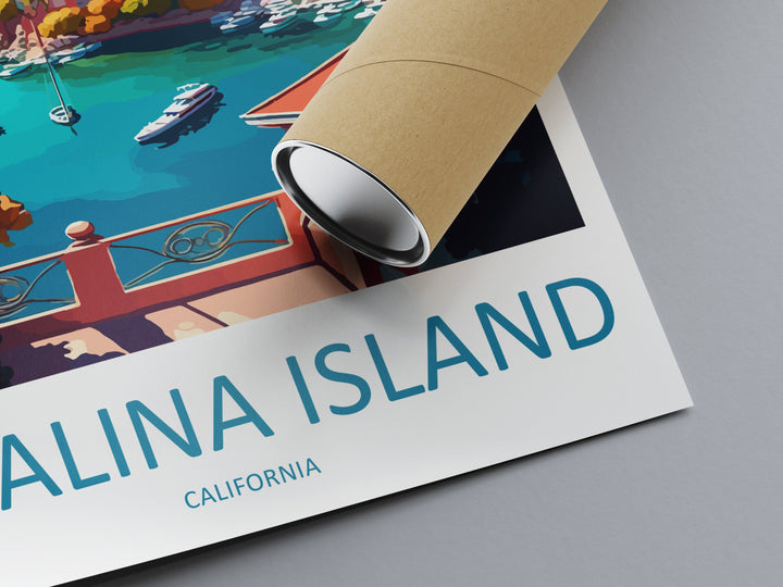 Catalina Island Travel Print Wall Art Catalina Island Wall Hanging Home Décor Catalina Island Gift Art Lovers California Art Lover Gift