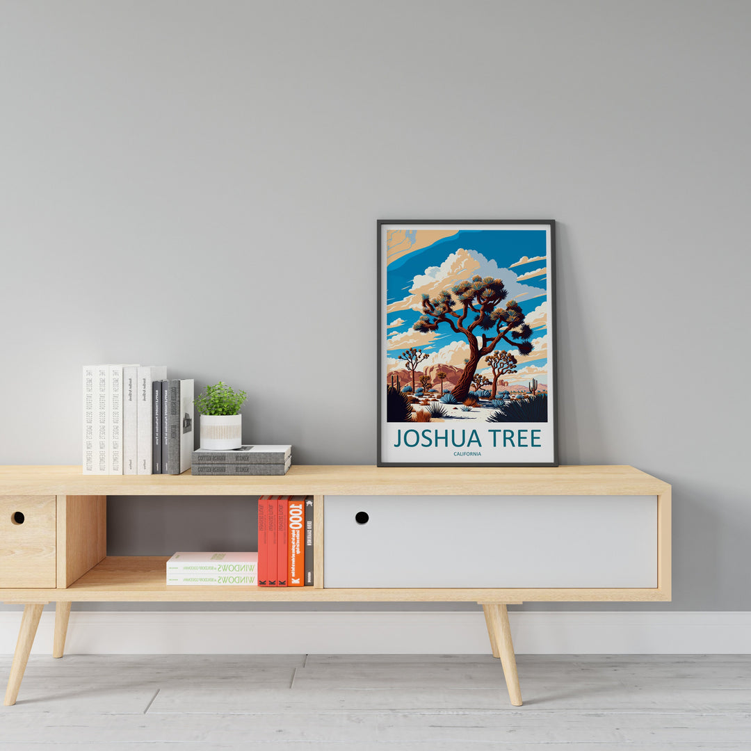 Joshua Tree National Park Travel Print Wall Art Joshua Tree Wall Hanging Home Décor Joshua Tree Gift Art Lovers California Art Lover Gift