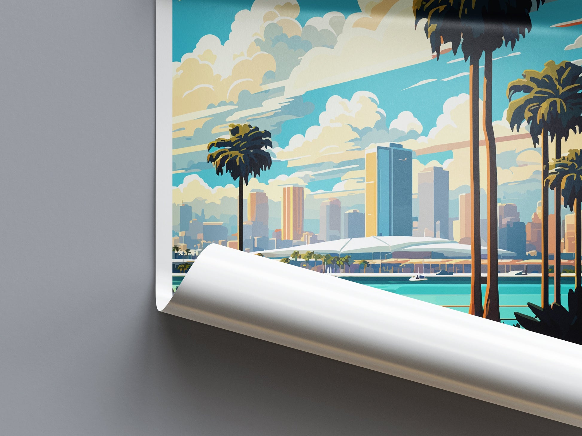 San Diego Travel Print Wall Art San Diego Wall Hanging Home Décor San Diego Gift Art Lovers California Art Lover Gift San Diego Poster
