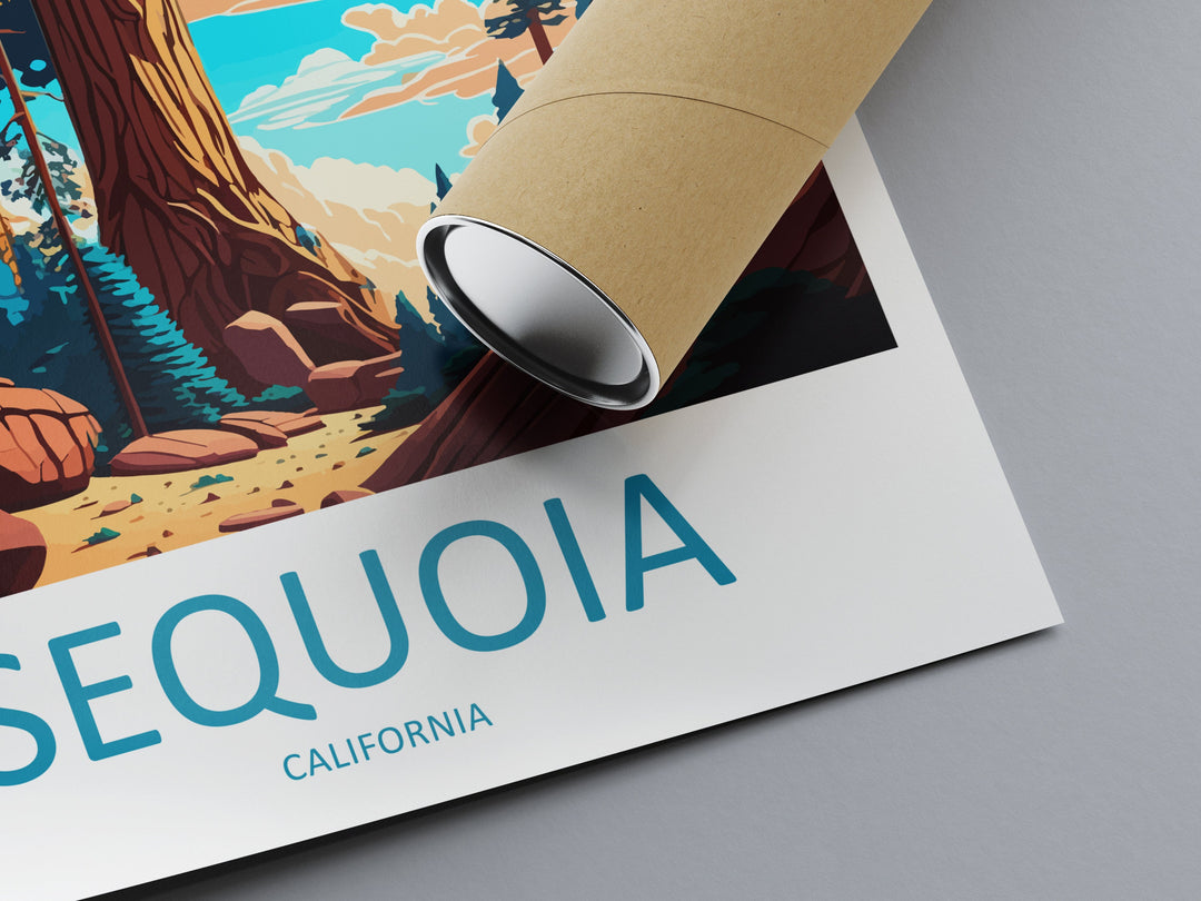 Sequoia National Park Travel Print Wall Art Sequoia Wall Hanging Home Décor Sequoia Gift Art Lovers California Art Lover Gift