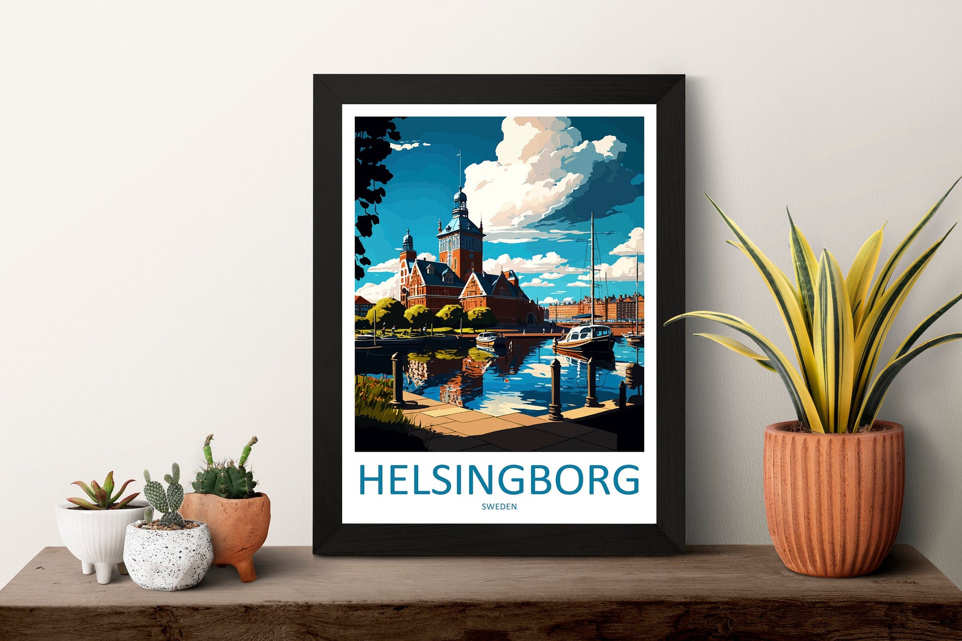 Helsingborg Travel Print Wall Art Helsingborg Wall Hanging Home Décor Helsingborg Gift Art Lovers Sweden Art Lover Gift Helsingborg Travel