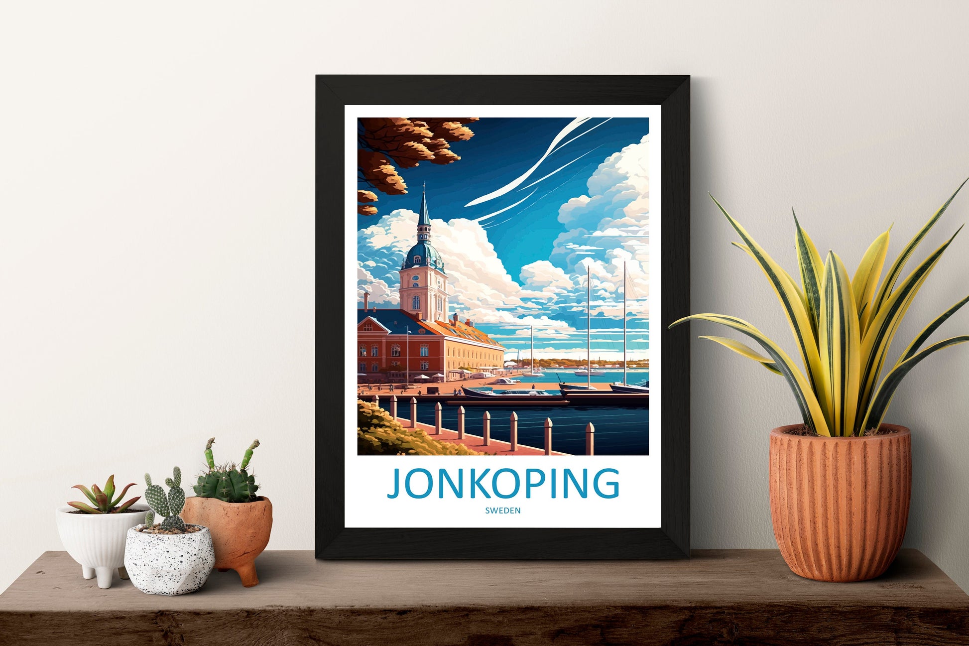 Jonkoping Travel Print Wall Art Jonkoping Wall Hanging Home Décor Jonkoping Gift Art Lovers Sweden Art Lover Gift Jonkoping Travel Art Print