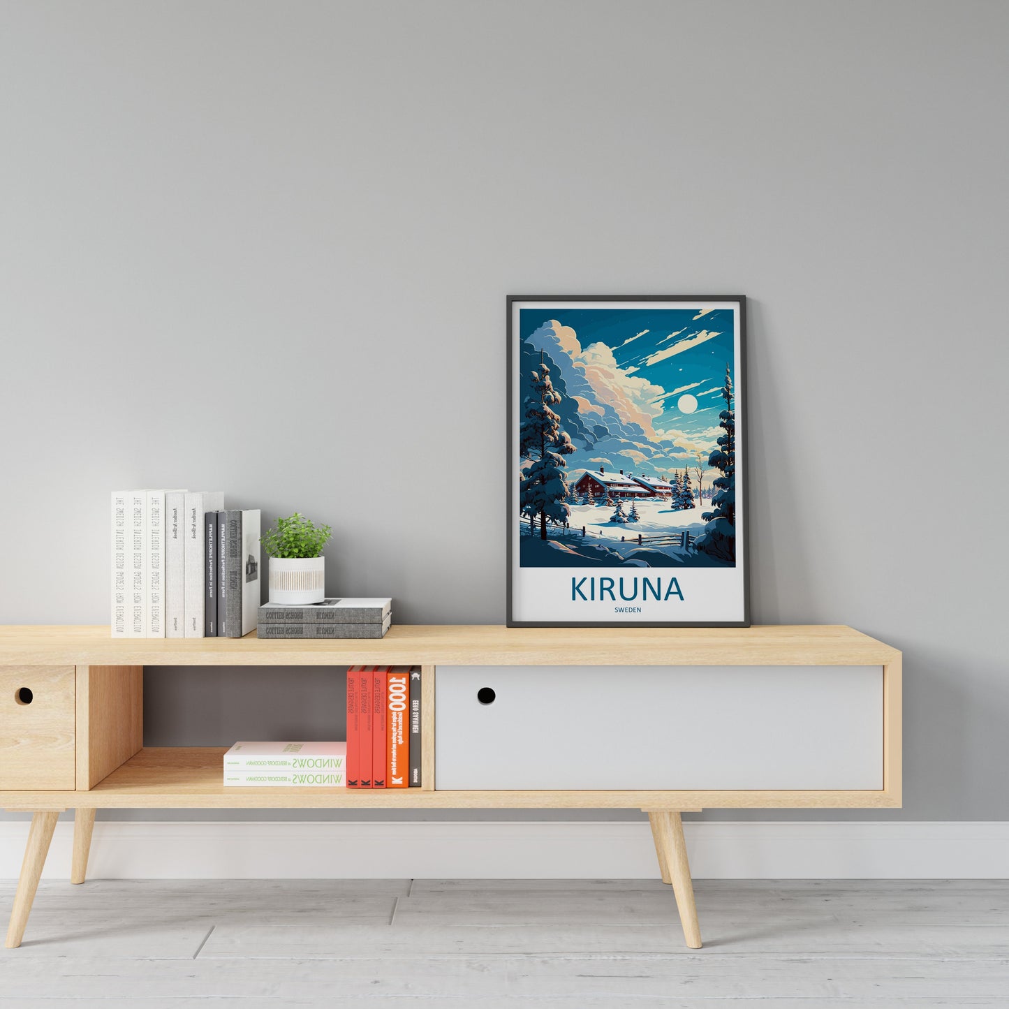 Kiruna Travel Print Wall Art Kiruna Wall Hanging Home Décor Kiruna Gift Art Lovers Sweden Art Lover Gift Kiruna Travel Art Poster
