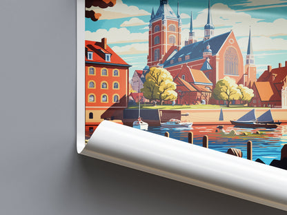 Orebro Travel Print Wall Art Orebro Wall Hanging Home Décor Orebro Gift Art Lovers Sweden Art Lover Gift Orebro Travel Art Poster Orebro