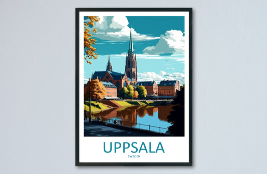 Uppsala Travel Print Wall Art Uppsala Wall Hanging Home Décor Uppsala Gift Art Lovers Sweden Art Lover Gift Uppsala Travel Art Poster