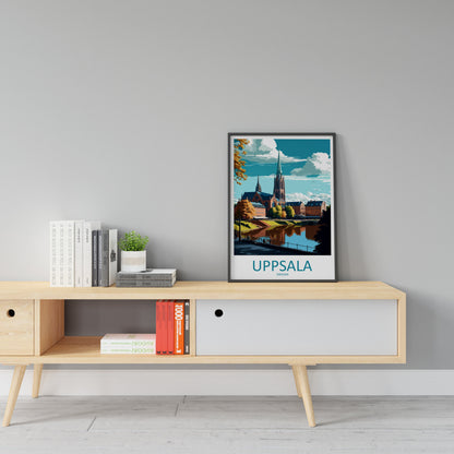 Uppsala Travel Print Wall Art Uppsala Wall Hanging Home Décor Uppsala Gift Art Lovers Sweden Art Lover Gift Uppsala Travel Art Poster