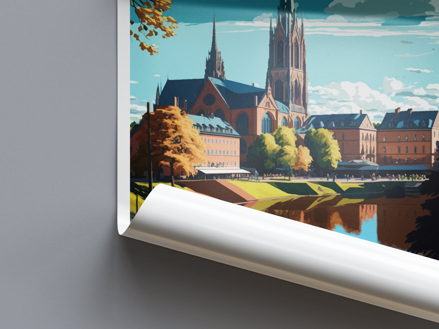 Uppsala Travel Print Wall Art Uppsala Wall Hanging Home Décor Uppsala Gift Art Lovers Sweden Art Lover Gift Uppsala Travel Art Poster