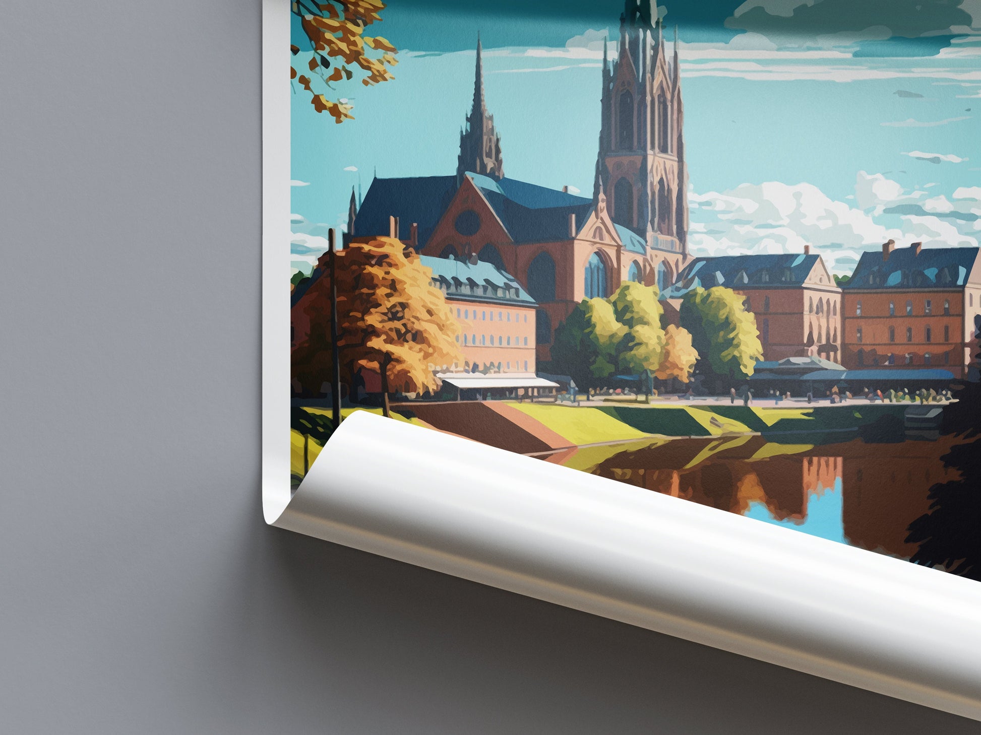Uppsala Travel Print Wall Art Uppsala Wall Hanging Home Décor Uppsala Gift Art Lovers Sweden Art Lover Gift Uppsala Travel Art Poster